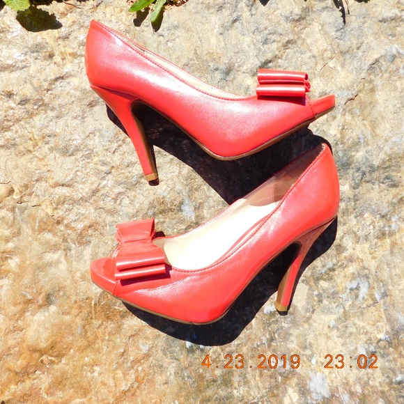 Studio Paolo Shoes - Studio Paola Peep Toe Pump Coral